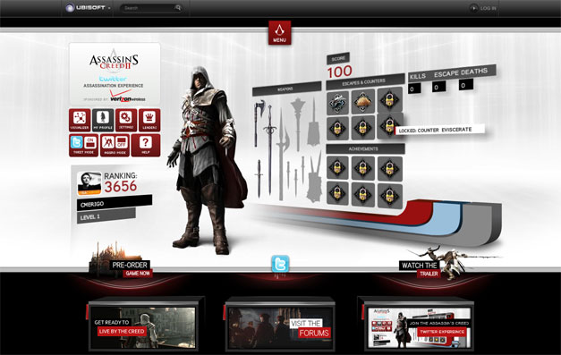 Assassins Creed 2 Twitter Experience