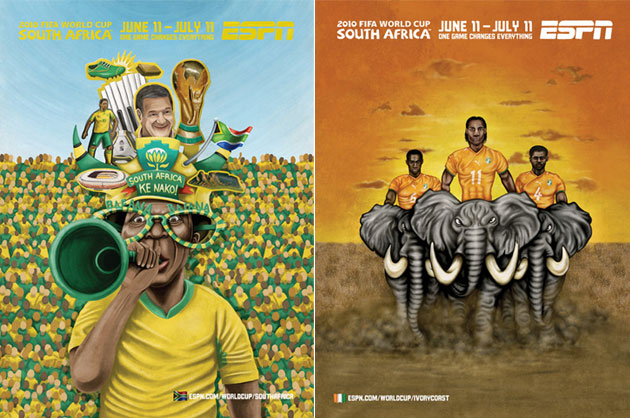 ESPN Murals World Cup Africa Art