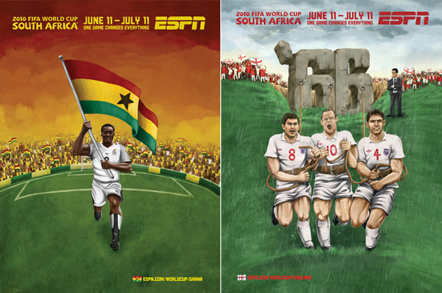 ESPN Murals World Cup Africa Art