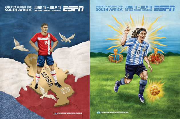 ESPN Murals World Cup Africa Art