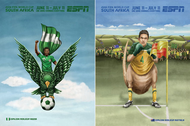ESPN Murals World Cup Africa Art