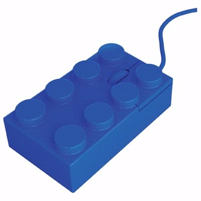 Brick mouse - Blue