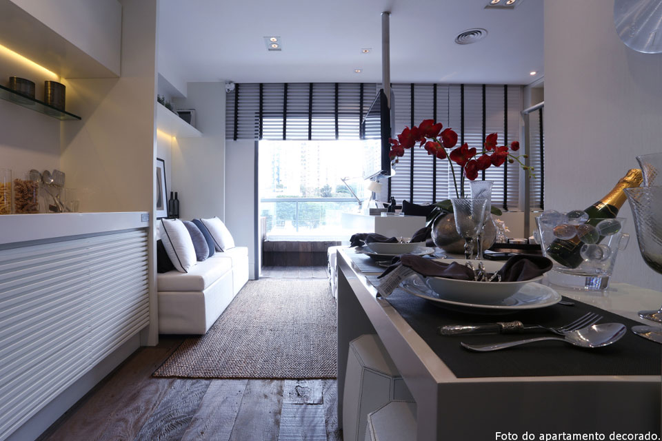 Foto do apartamento modelo decorado