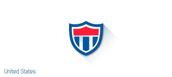 Flat Design Shields