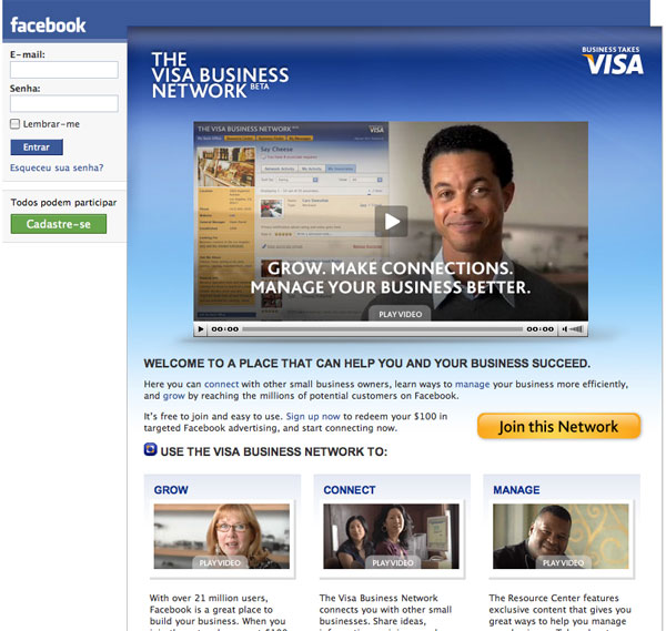 Facebook Visa
