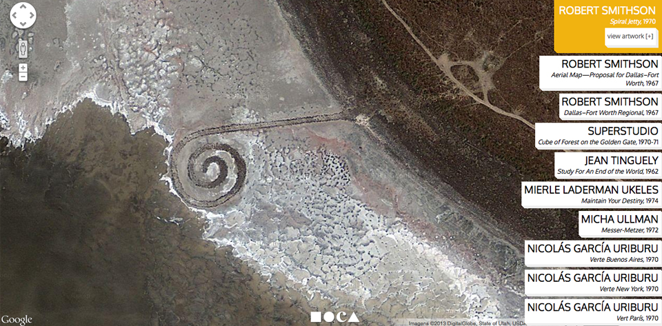 Spiral Jetty, Robert Smithson (hoje)