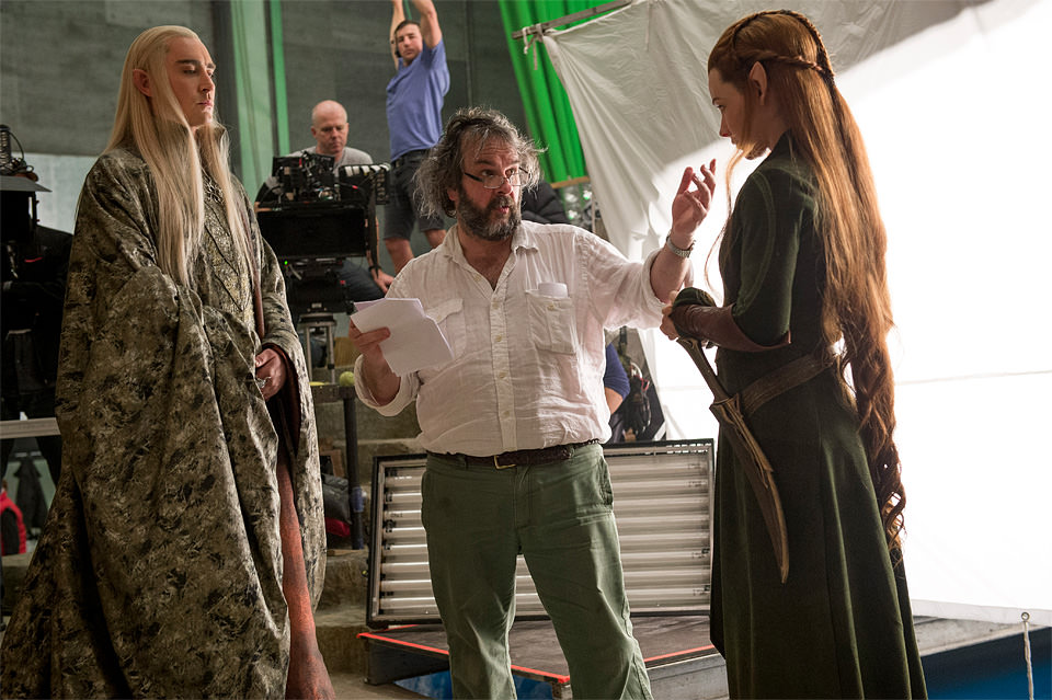 Peter Jackson no set
