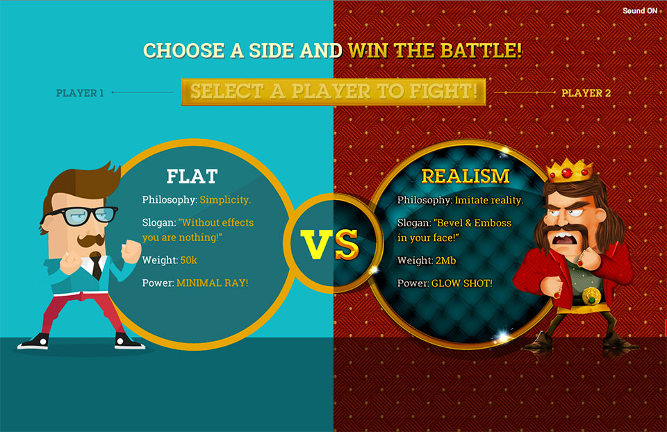 Flat vs. Realism