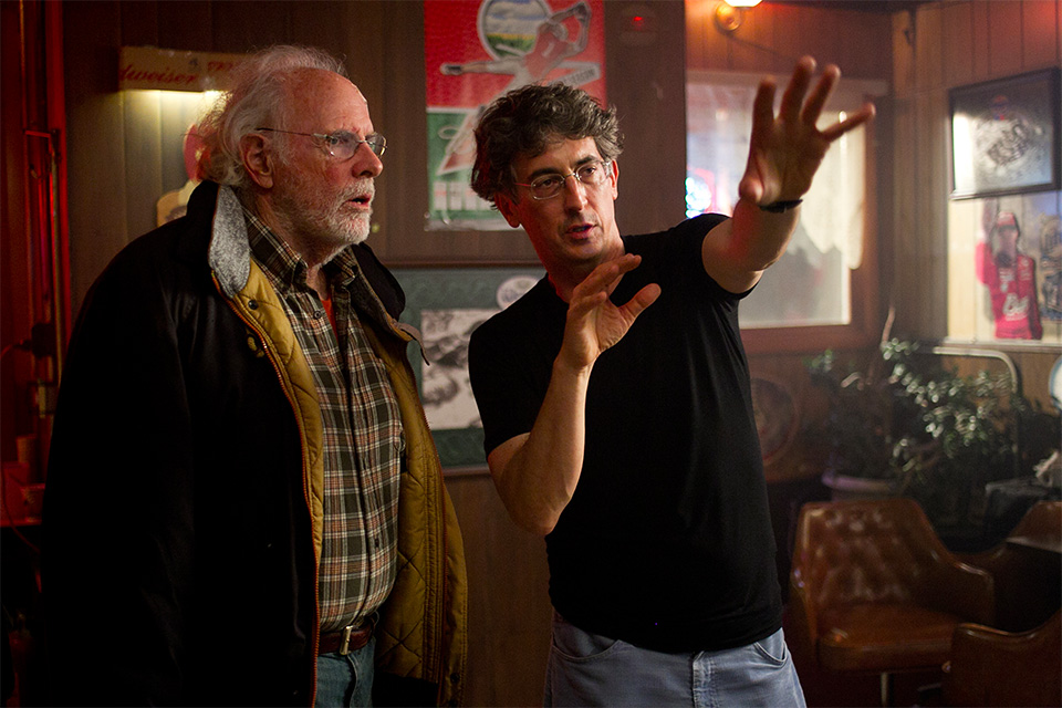 Alexander Payne e Bruce Dern no set