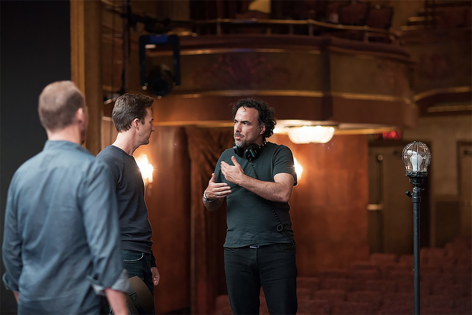 Alejandro González Iñárritu no set