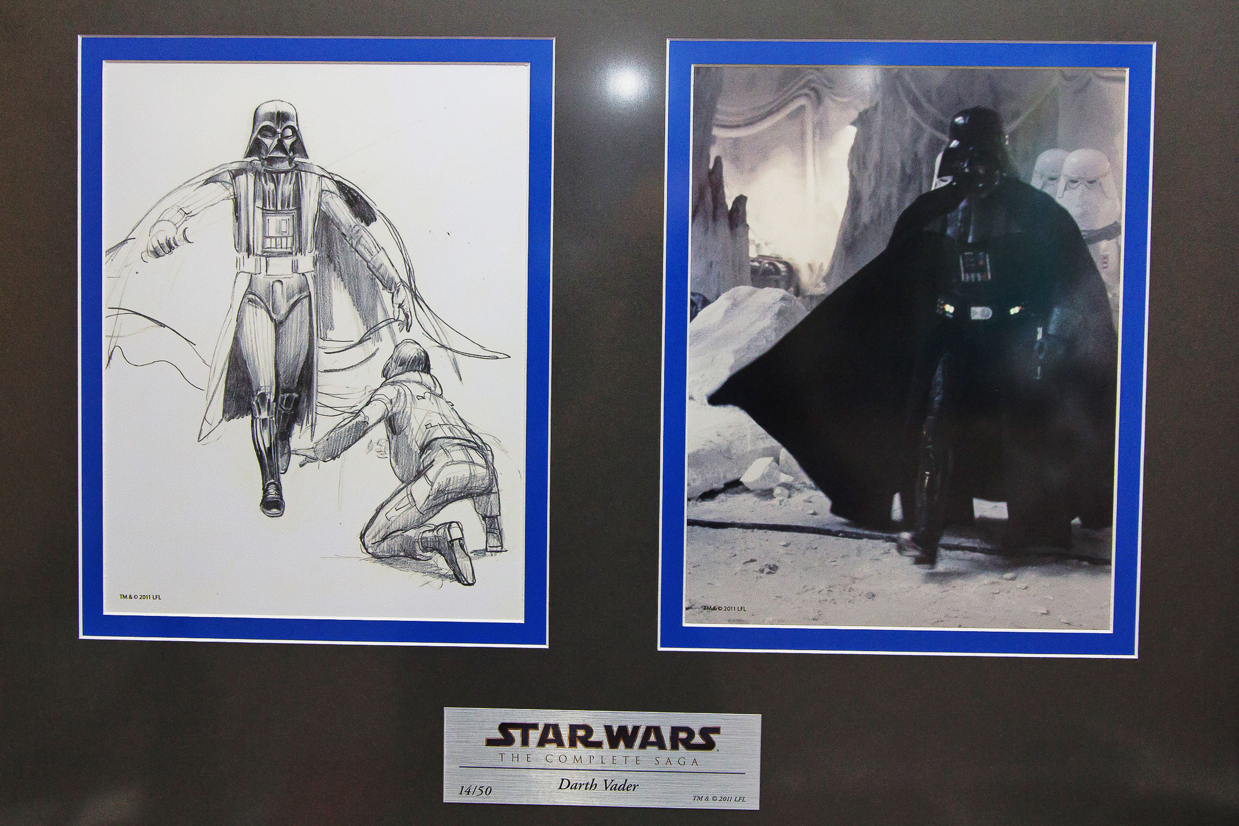 Desenho original de Ralph McQuarrie, o designer de Star Wars
