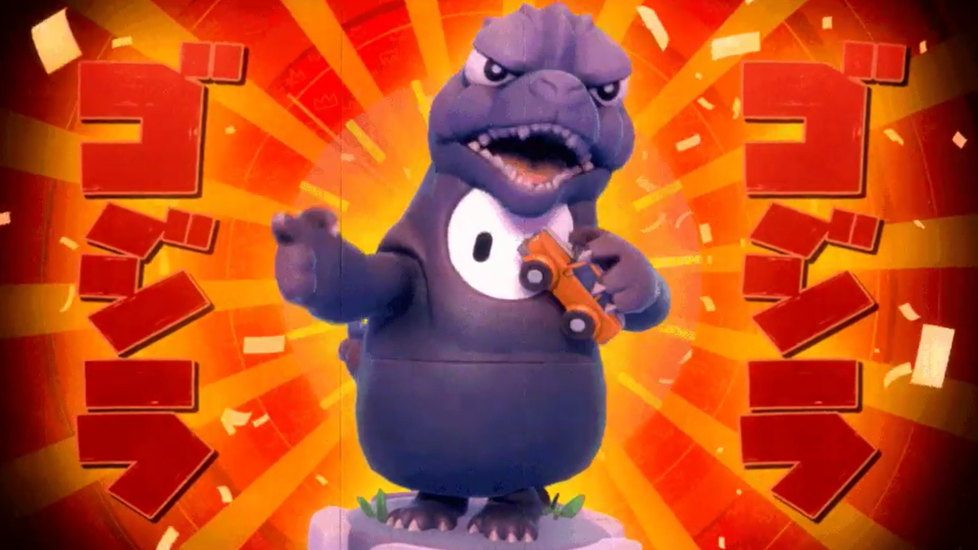 Agora dá pra jogar de Godzilla em "Fall Guys"