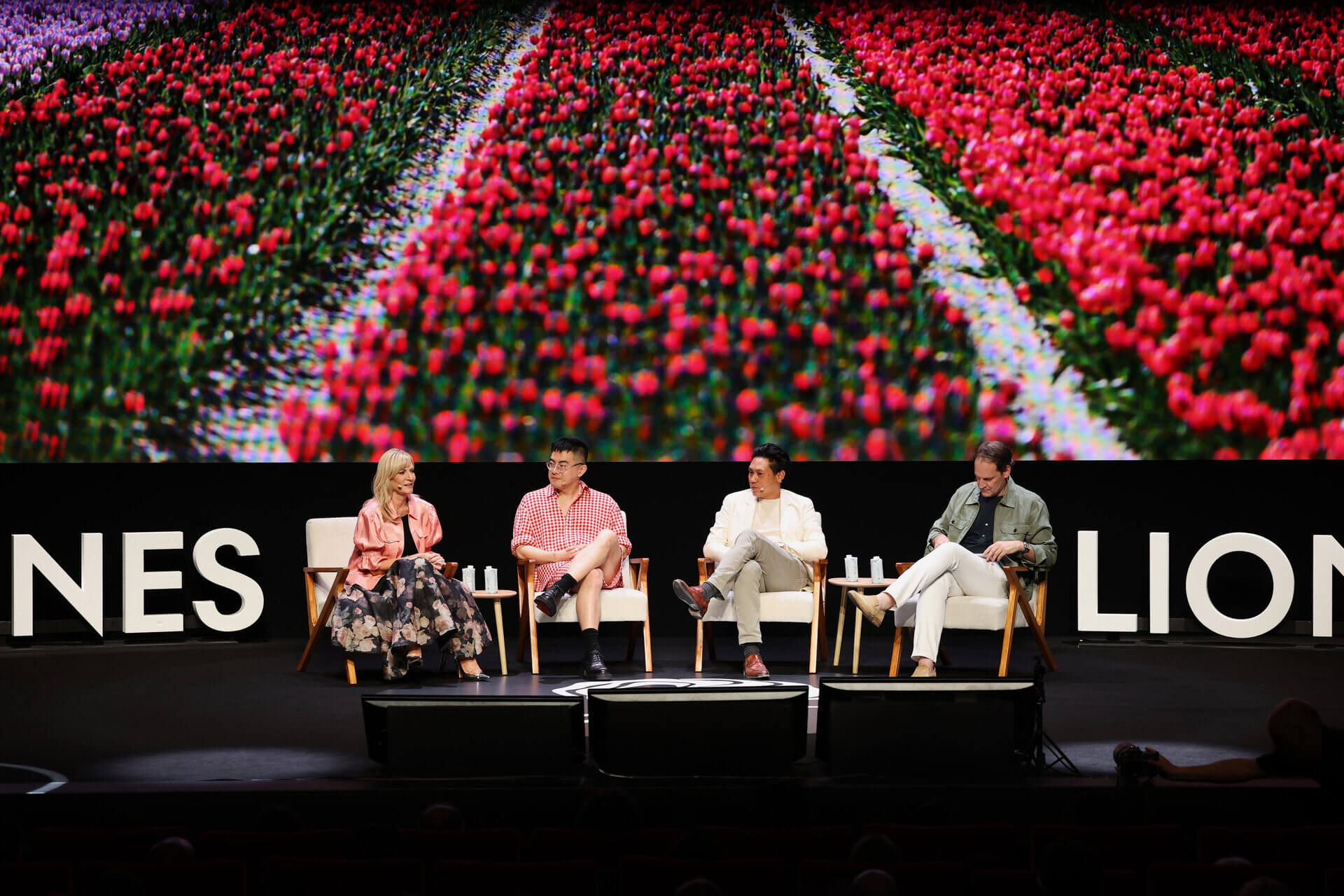 Adult, FemAle, Person, Woman, Male, Man, People, Flower, Plant, Crowd, Clothing, Footwear, Shoe, Chair, Furniture, face, Head