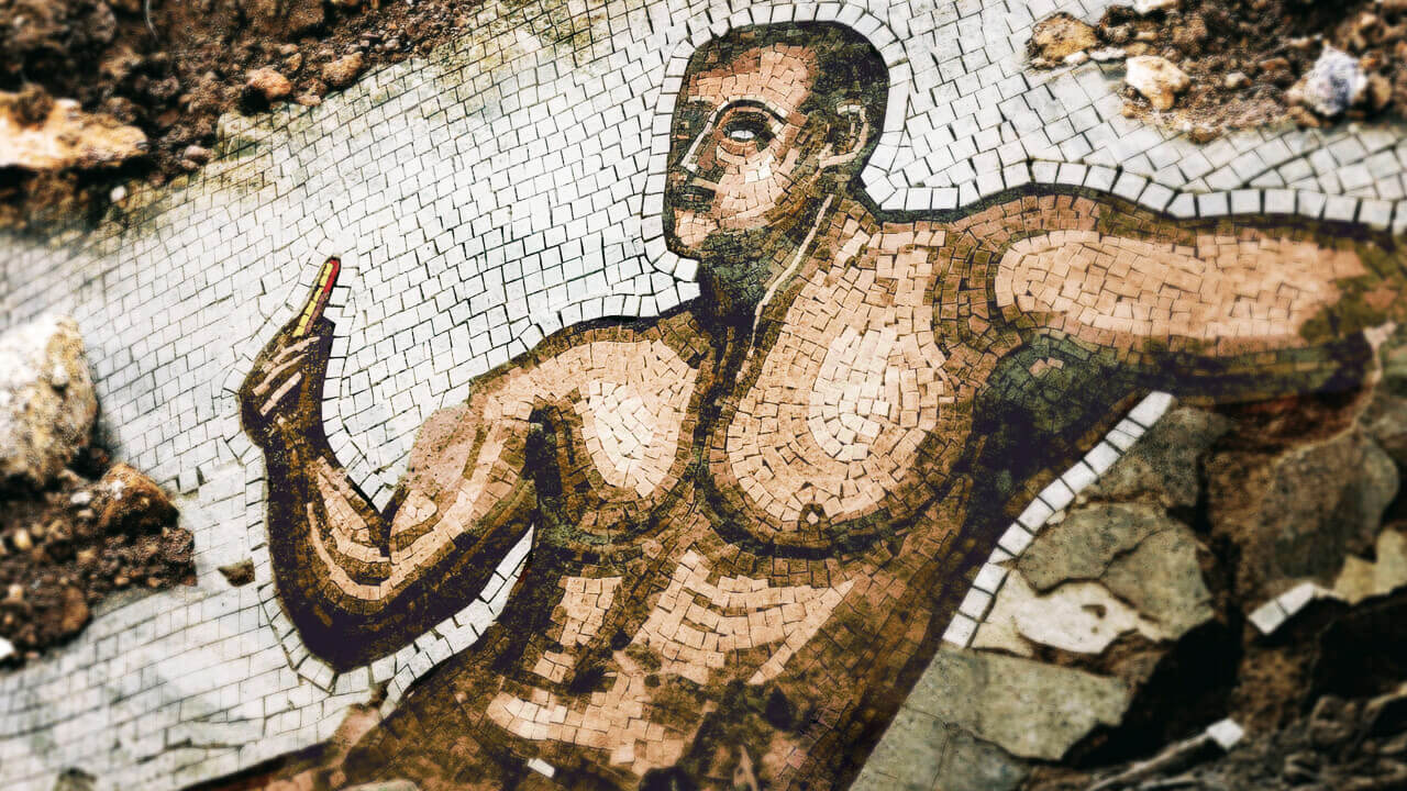 Capa - McDonald’s cria “escavação arqueológica” fake em Roma com mosaico de romanos comendo Big Mac