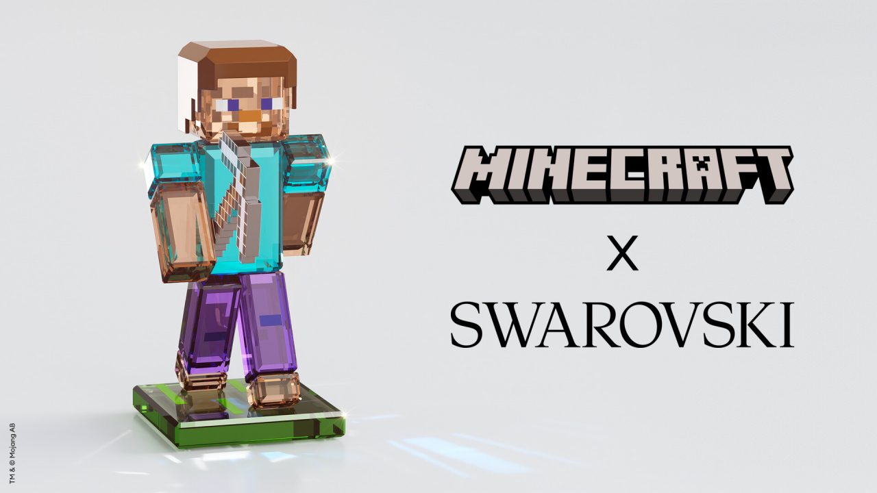 Capa - Swarovski transforma Minecraft em luxo: quando cristal austríaco encontra pixel sueco