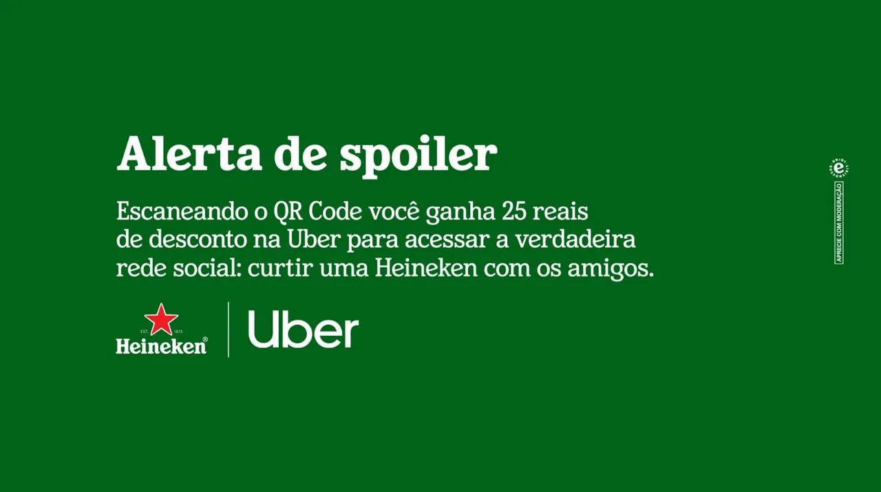 Capa - Heineken invade Netflix para te tirar do sofá com voucher de Uber