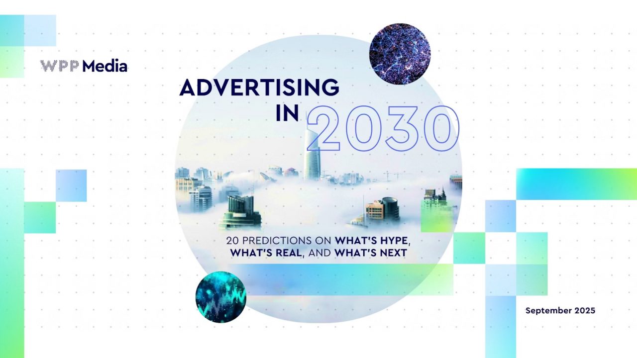 Capa - WPP revela 20 previsões para 2030: bot-to-bot, IA cria tudo, creators substituem jornalistas e a morte da sustentabilidade