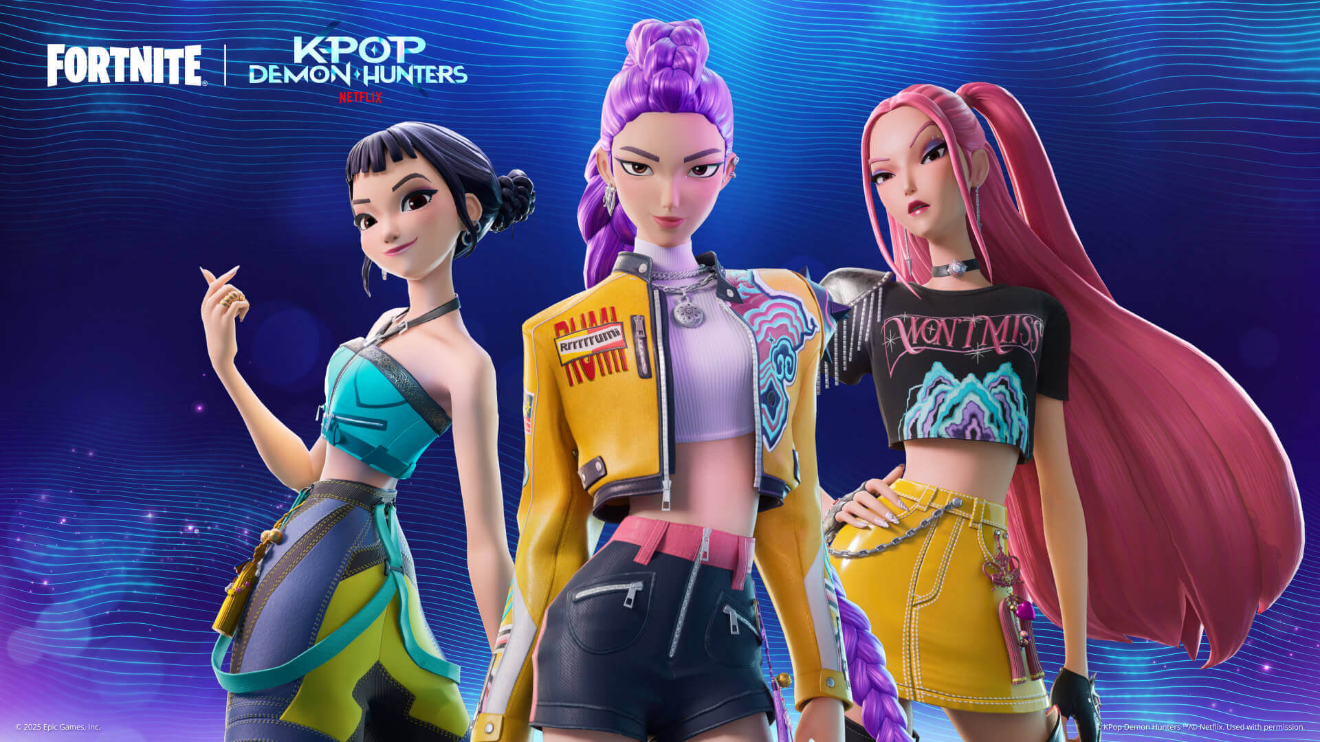 Fortnite x KPop Demon Hunters Key Art