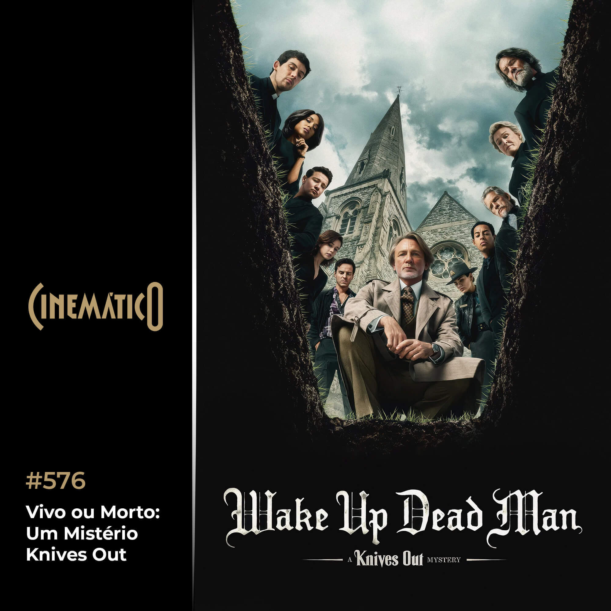 Capa - Vivo ou Morto: Um Mistério Knives Out