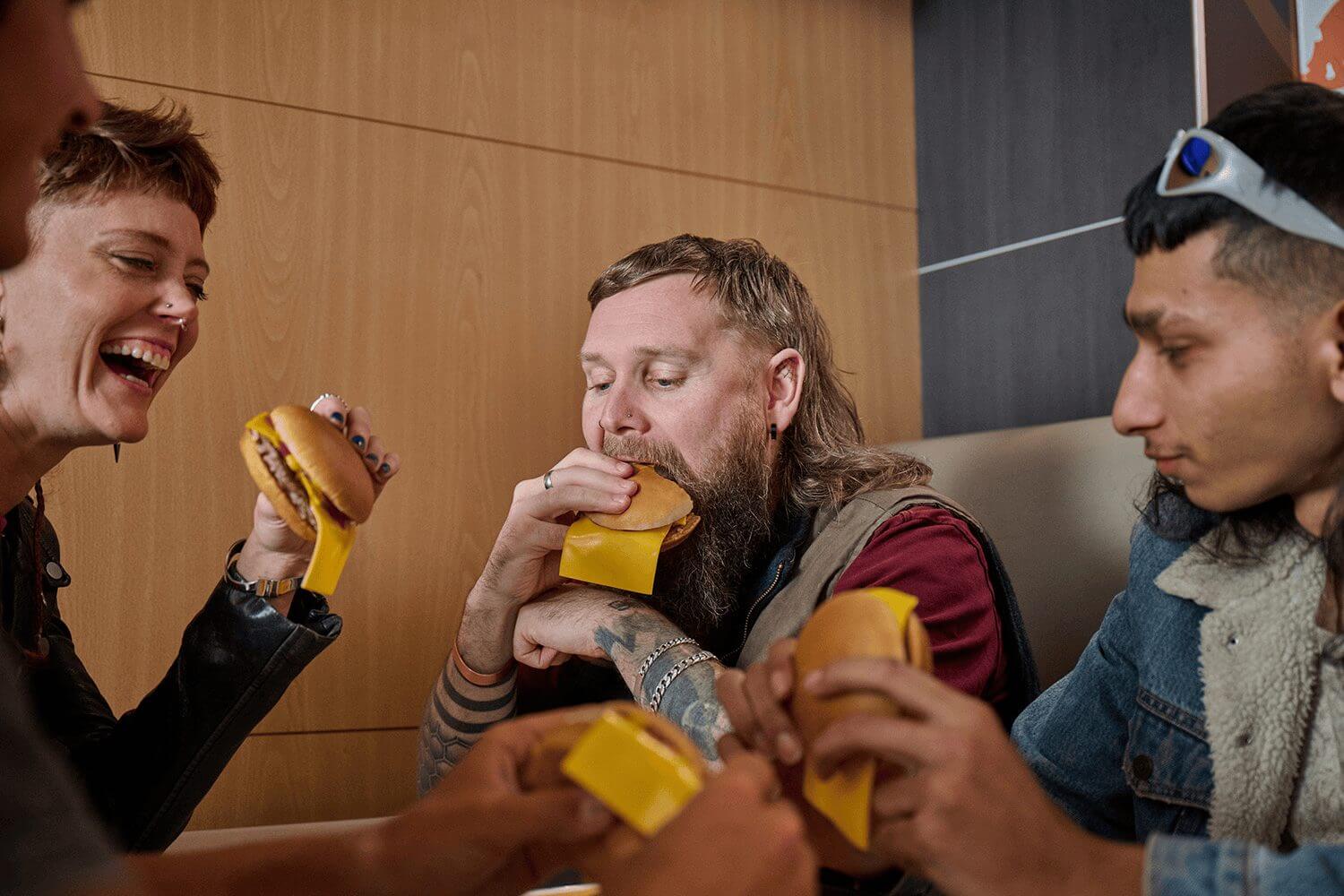 Head, Person, face, Adult, Male, Man, Biting, Eating, Food, Baton, Stick, Bread