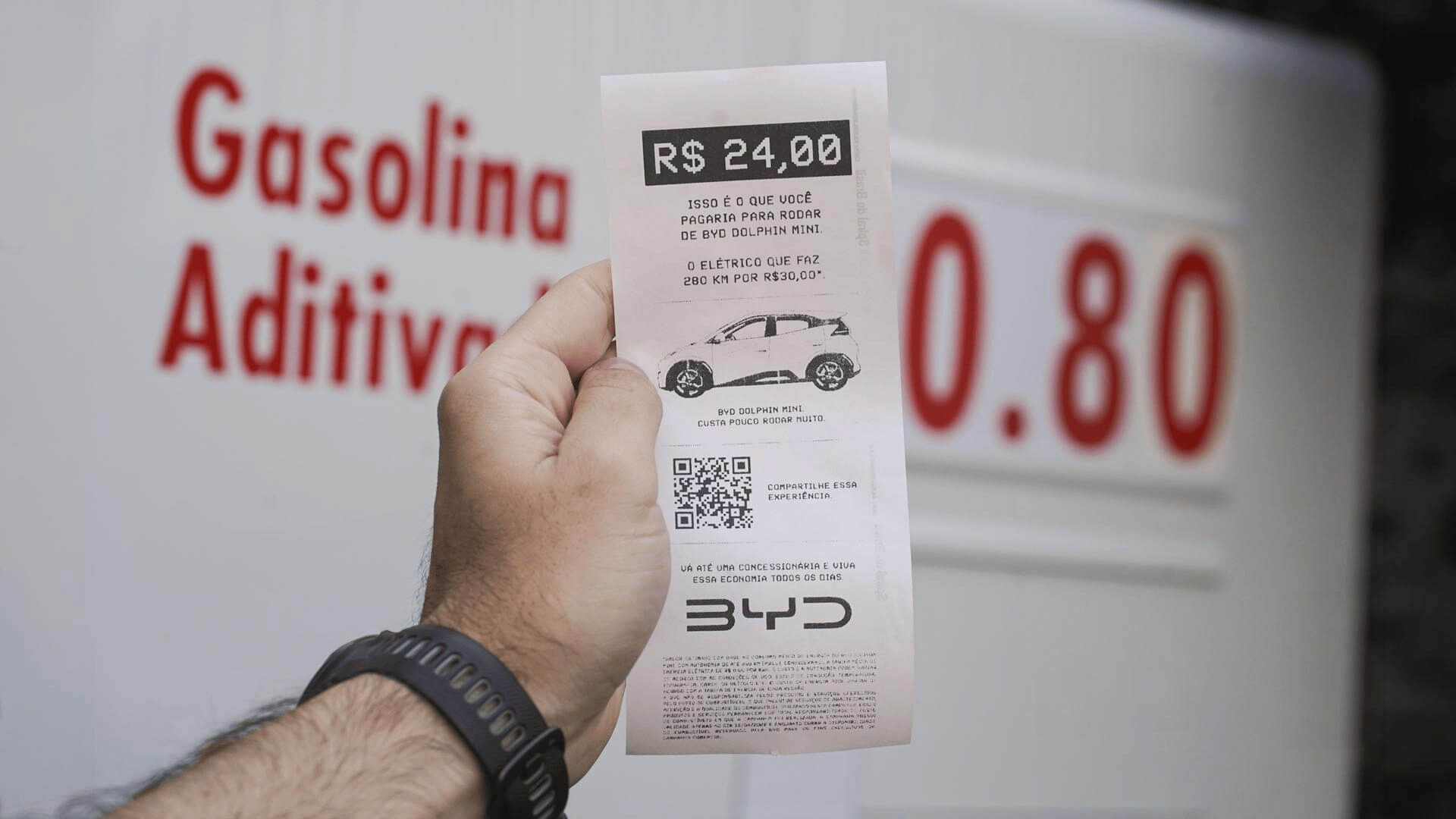 BYD Gasolina 80 centavos