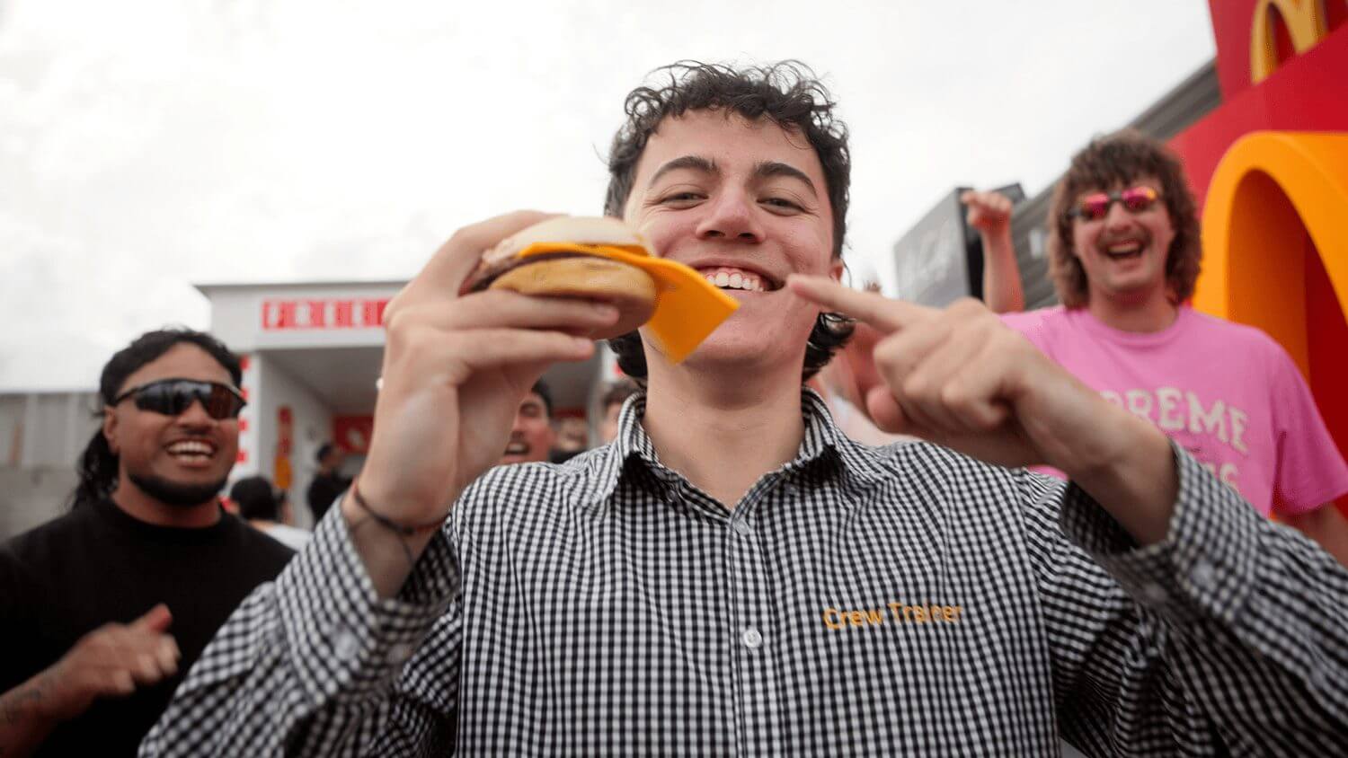 Accessories, Sunglasses, face, Head, Person, Biting, Adult, Male, Man, Eating, Food, Bread